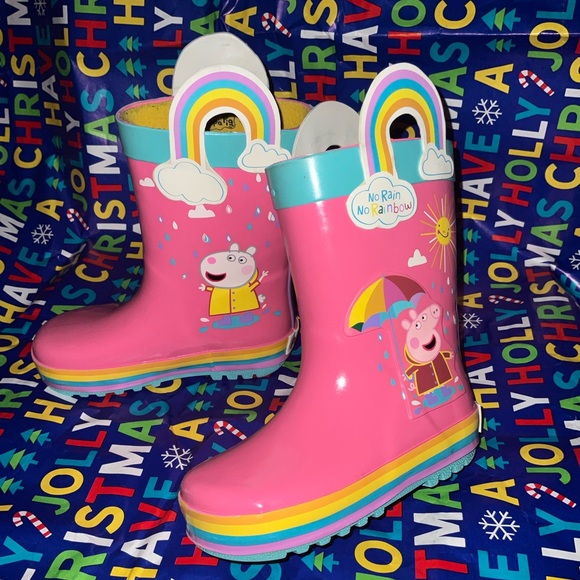 Peppa Pig Hasbra rain winter boots, size 7-8 - Picture 6 of 6